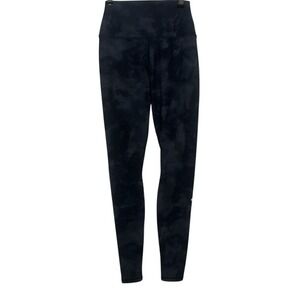 Alo Yoga Womens Black Gray Camo Tie Dye Pull-On Stretch High-Rise Leggings XS